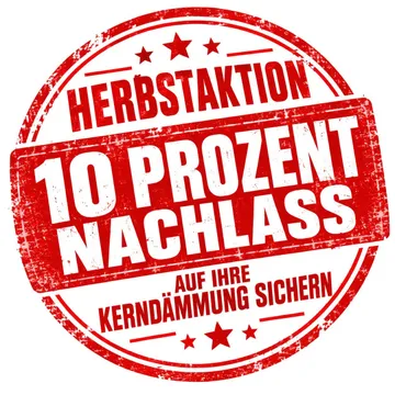 Herbstaktion: 10 Prozent Nachlass auf Ihre Kerndämmung sichern